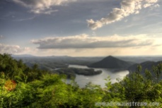 View from an overlook in the Chilhowee Recreation Area in Cherokee National Forest