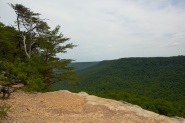 View from an overlook at Stone Door on a hike